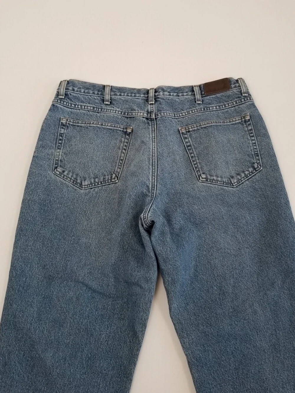 LL Bean Relaxed Fit Flannel Lined Jeans Tag 38x30 Actual 37x29.5